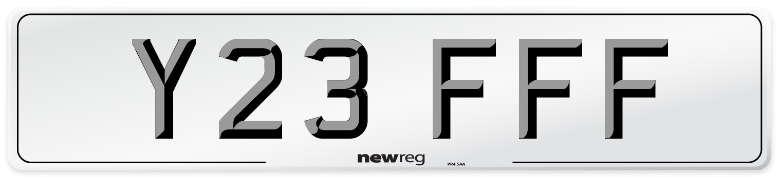 Y23 FFF Number Plate from New Reg